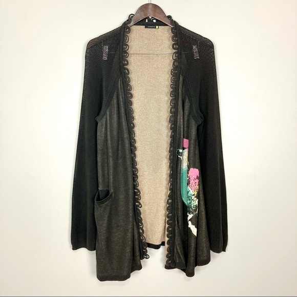 Anthropologie Leifsdottir Bird Printed 